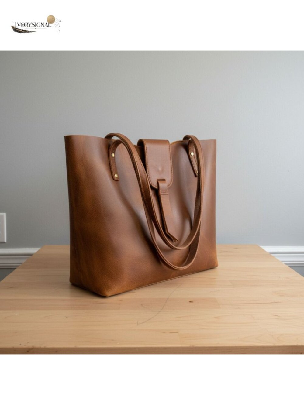 Genuine Leather Tote for Women Fits 14 Inch Laptop with Purse Organizer Top